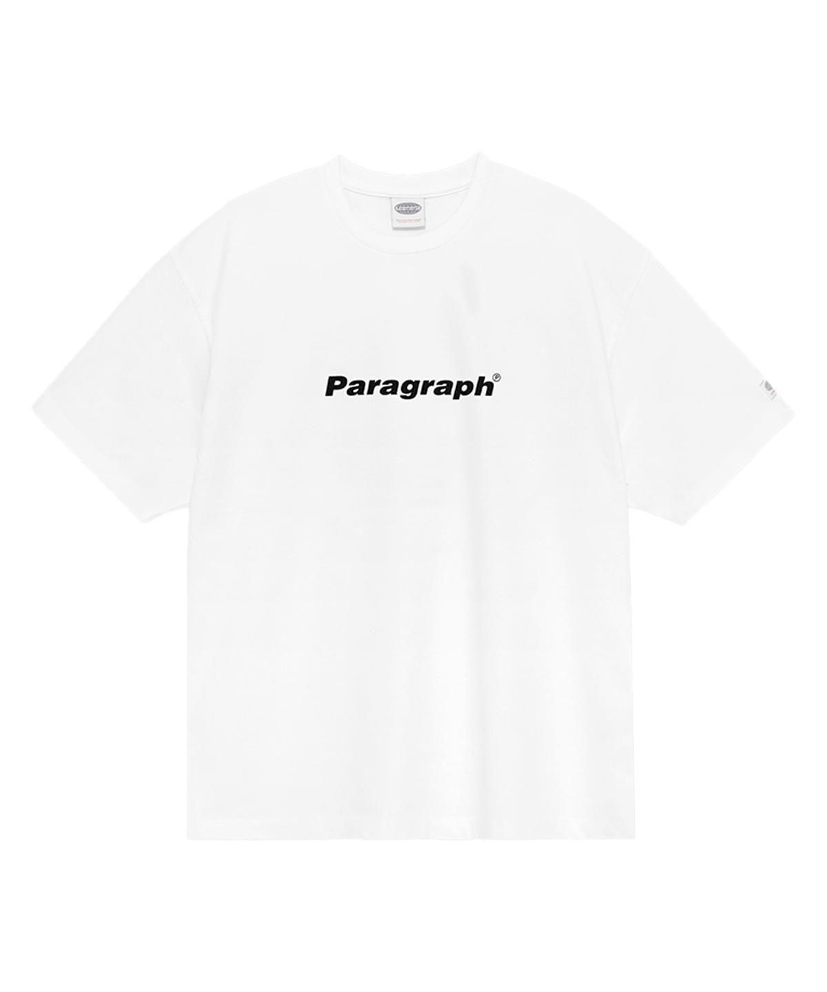 PARAGRAPH BASIC LOGO T SHIRT-WHITE