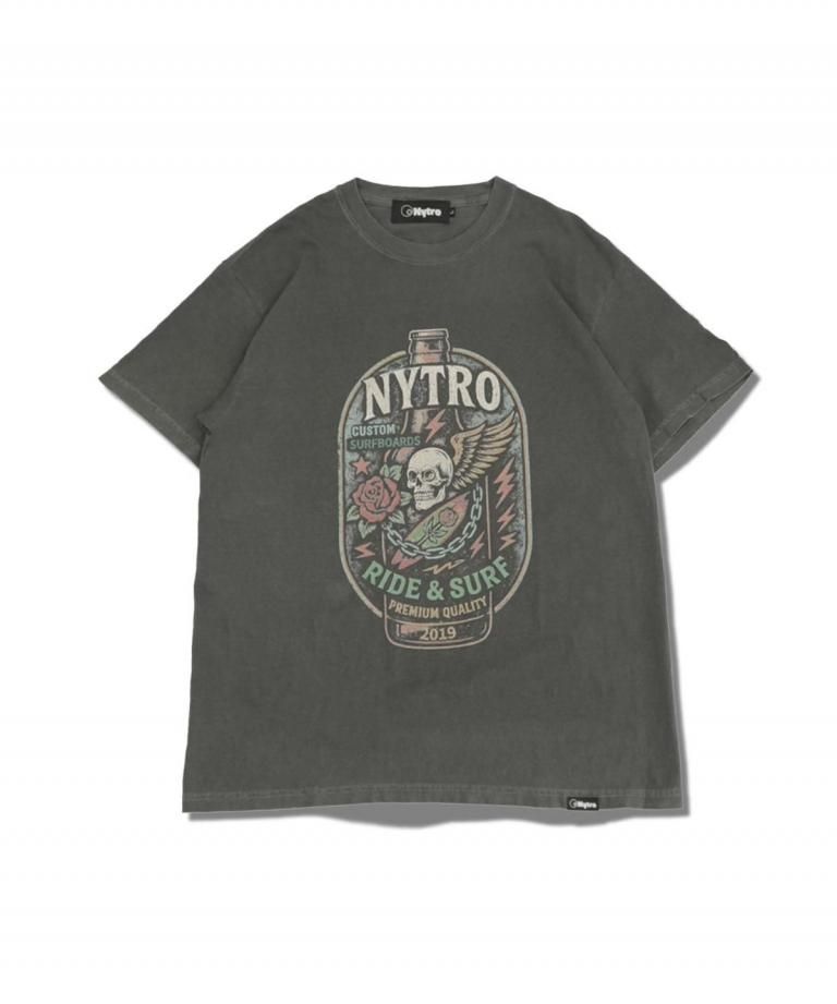 HALF SLEEVE TEEBOTTLEVINTAGE BLACK