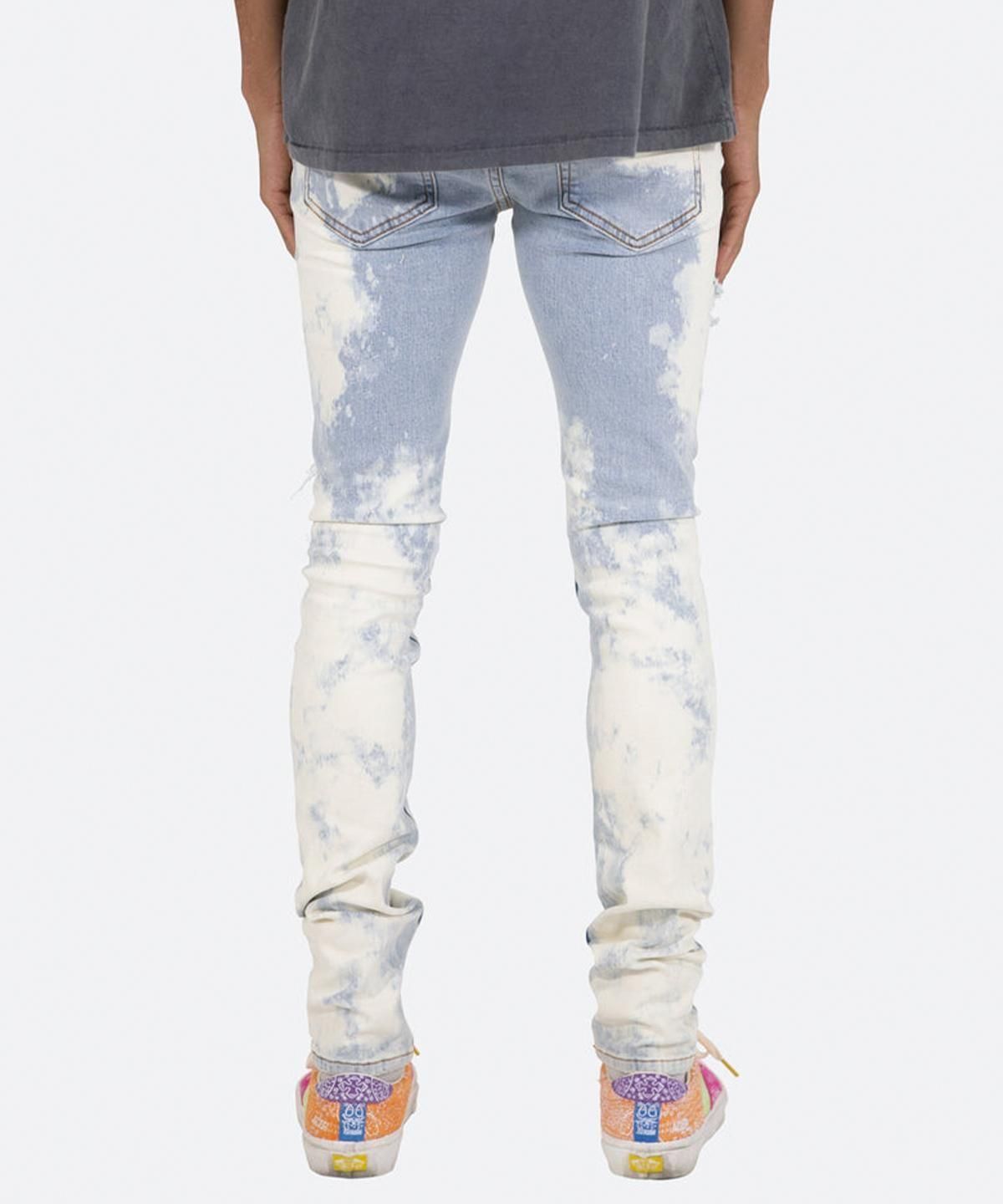 mnml X409 RHINESTONE SKINNY DENIM BLUE