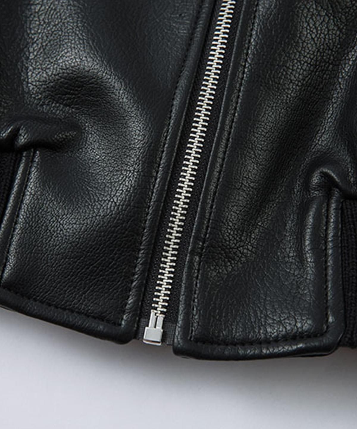 FLASHBACK最新作25AW】FLASHBACK Leather OVERSIZE JKT.BLK