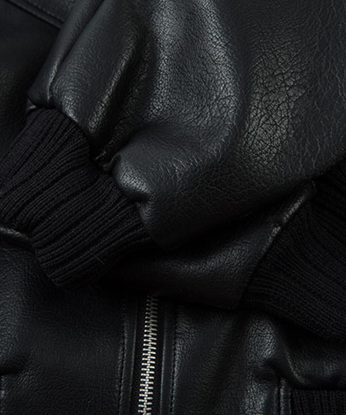 FLASHBACK最新作25AW】FLASHBACK Leather OVERSIZE JKT.BLK
