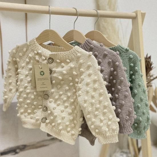 ラウンド babytoly Babytoly】 cardigan 海外子供服 ポップコーン