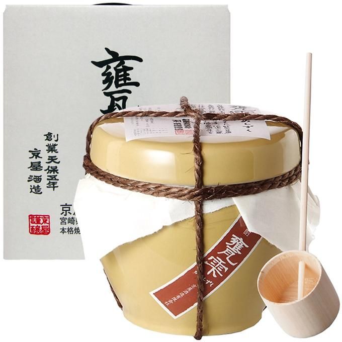 甕雫 かめしずく 20度 1800ml 柄杓 専用化粧箱付 京屋酒造 【 芋