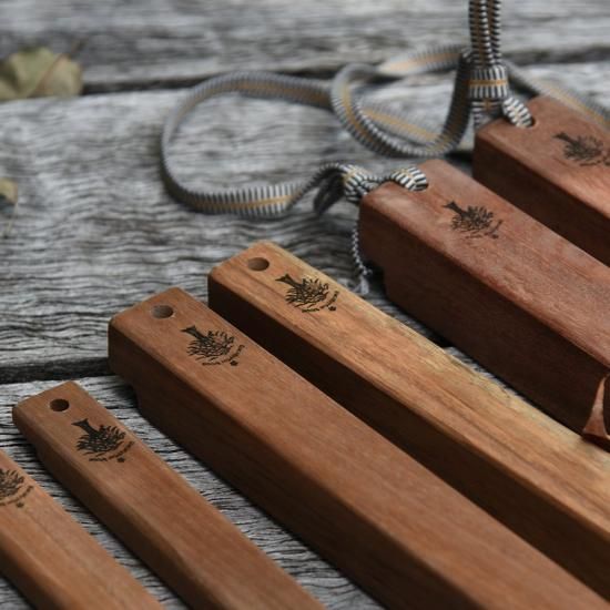 拍子木 獣除け・真田紐付き（小中大：重さ 約100〜500g）｜ユーカリと