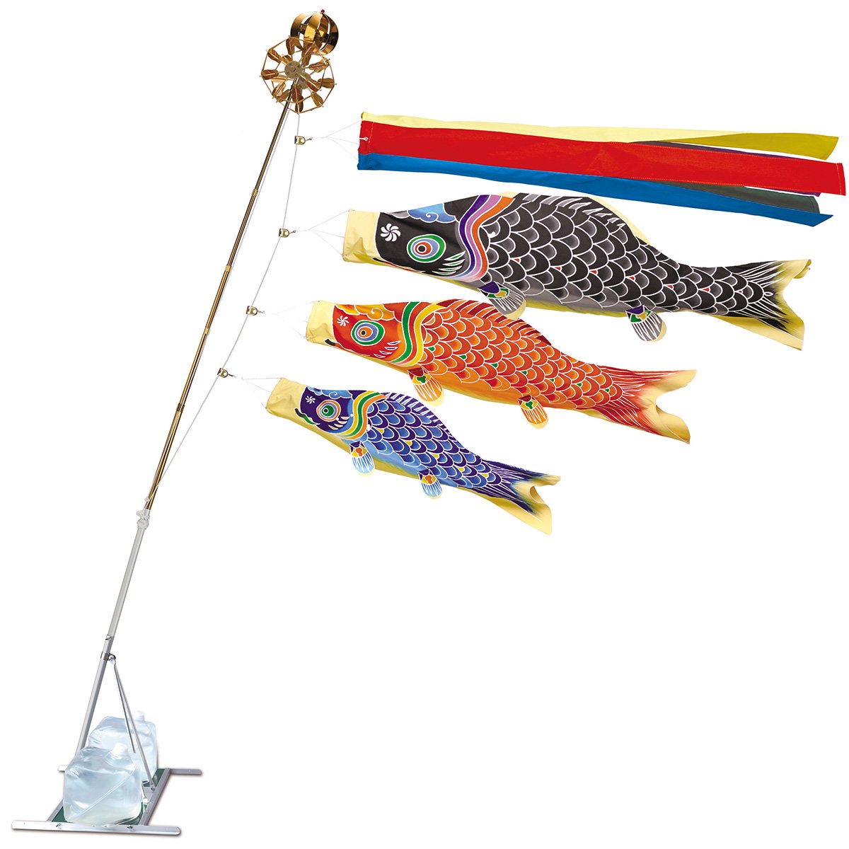 「天」鯉のぼり　スタンド・セットAL型 - Kanamezome Shop｜ワタナベ鯉のぼり