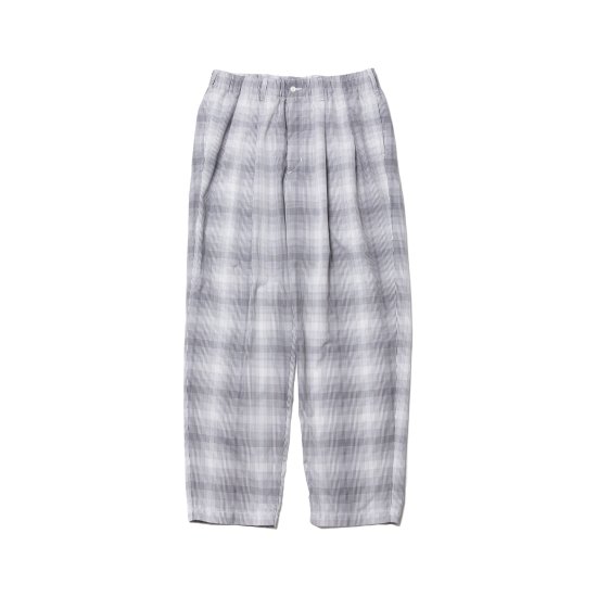 Ombre Check 2 Tuck Easy Pants 【White×Gray】 COOTIE PRODUCTIONS Hi-HARLEM