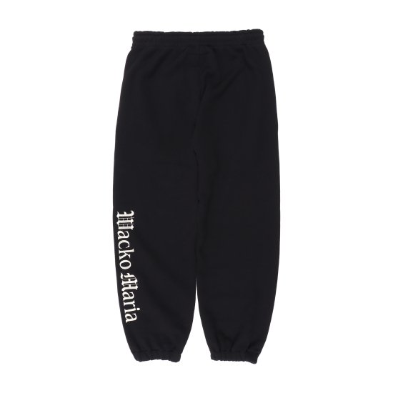 MIDDLE WEIGHT SWEAT PANTS【BLACK】WACKO MARIA - Hi-HARLEM