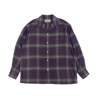 OMBRE CHECK OPEN COLLAR SHIRT L/S ( TYPE-1 )
