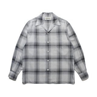OMBRE CHECK OPEN COLLAR SHIRT L/S ( TYPE-2 )
