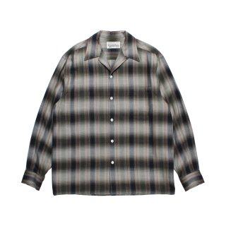 OMBRE CHECK OPEN COLLAR SHIRT L/S ( TYPE-4 )
