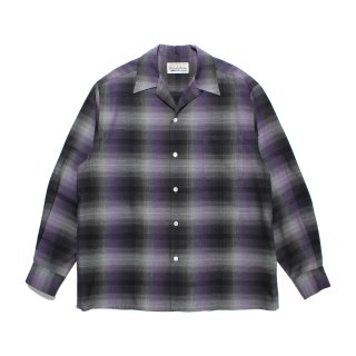OMBRE CHECK OPEN COLLAR SHIRT L/S ( TYPE-2 )
