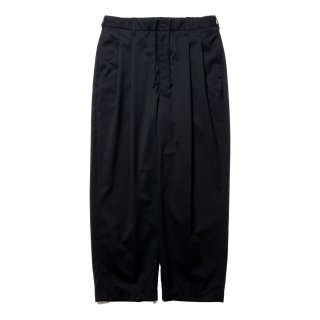Combat Wool Twill 2 Tuck Wide Easy Trousers 