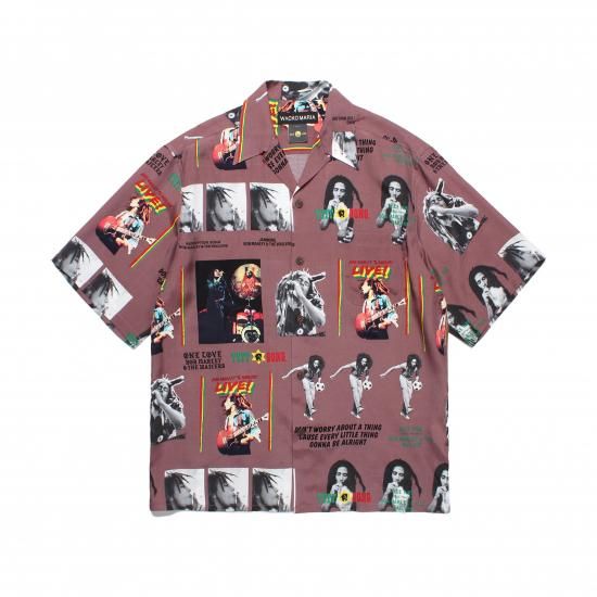 WACKOMARIA / BOB MARLEY / HAWAIIAN SHIRT S/S (TYPE-1)