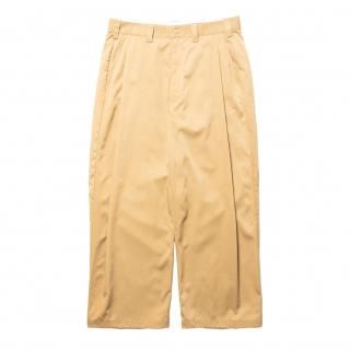 Nylon Chino Cloth 1 Tuck Trousers 
