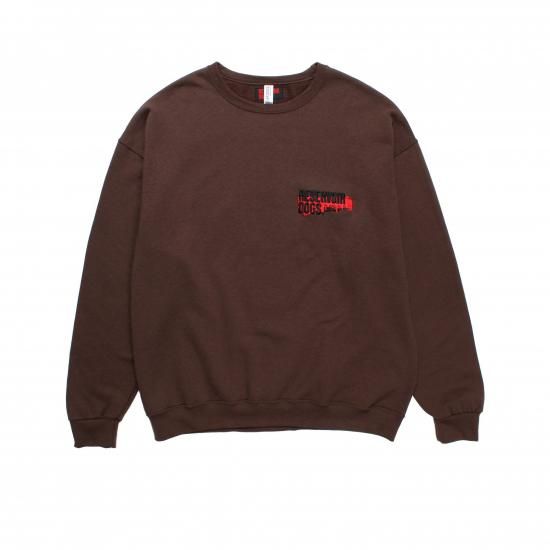 RESERVOIR DOGS / CREW NECK SWEAT SHIRT (TYPE-6)【BROWN