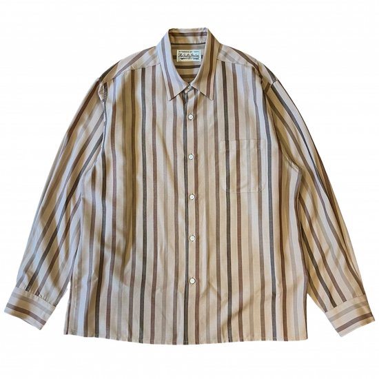 WACKOMARIA / STRIPED REGULAR COLLAR SHIRT L/S
