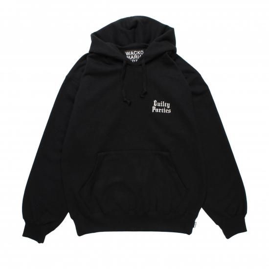 HEAVY WEIGHT PULLOVER HOODED SWEAT SHIRT (TYPE-6)【BLACK