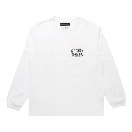 WACKOMARIA / NECK FACE / WASHED HEAVY WEIGHT CREW NECK LONG SLEEVE T-SHIRT (TYPE-2)