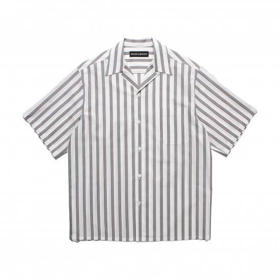 WACKOMARIA / STRIPED OPEN COLLAR SHIRT S/S (TYPE-2)