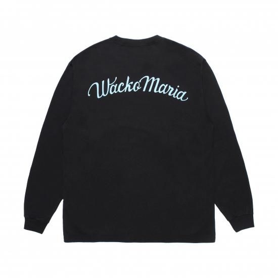 黒XXL【WACKOMARIA】STANDARD TEE／新品タグ付／送料込 WASHED HEAVY WEIGHT CREW NECK LONG SLEEVE T-SHIRT ( TYPE-3