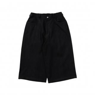 Reverse Loop Denim 5 Pocket Shin Cut Wide Easy Pants
