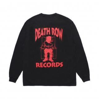 DEATH ROW RECORDS / WASHED HEAVY WEIGHT CREW NECK LONG SLEEVE T-SHIRT
