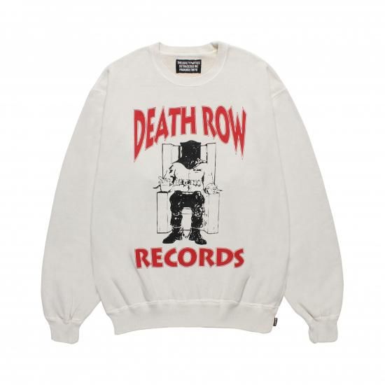 WACKOMARIA / DEATH ROW RECORDS / WASHED MIDDLE WEIGHT CREW NECK SWEAT SHIRT