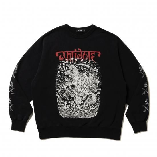 Antidote BUYERS CLUB / Fade Wash Crewneck Sweatshirt (Grim Reaper)