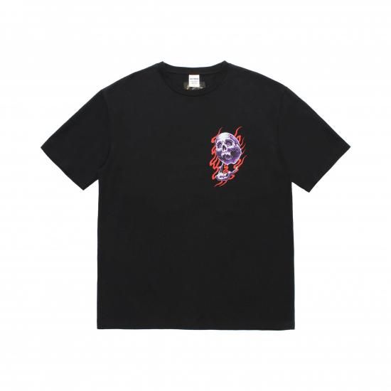 WACKOMARIA / 56 TATTOO STUDIO / WASHED HEAVY WEIGHT CREW NECK T-SHIRT 