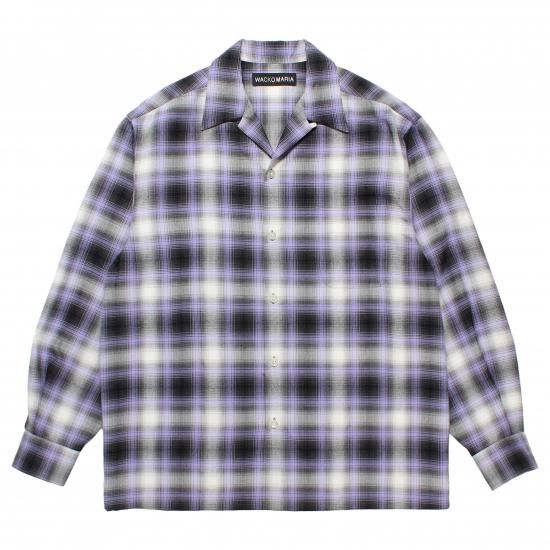 WACKOMARIA / OMBRE CHECK OPEN COLLAR SHIRT L/S ( TYPE-1 )
