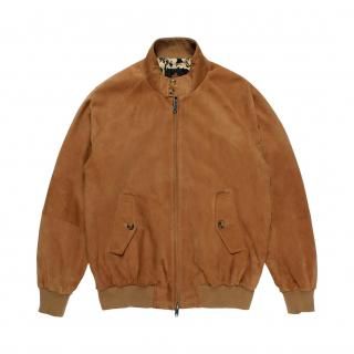 BARACUTA / G9 SUEDE LEATHER HARRINGTON JACKET
