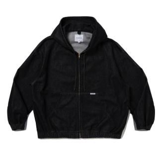 12.5oz Denim Zip Up Hooded Jacket
