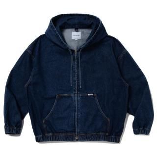 12.5oz Denim Zip Up Hooded Jacket
