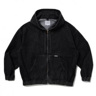 12.5oz Denim Zip Up Hooded Jacket
