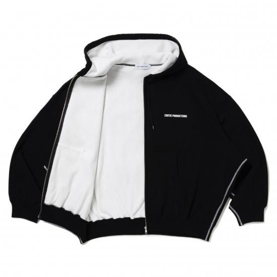 COOTIE / Thermal Combination Sweat Zip Hoodie
