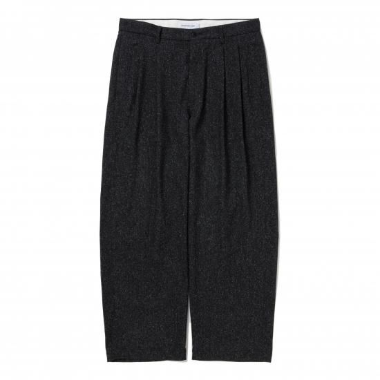 COOTIE / Silk Nep Herringbone 2 Tuck Wide Trousers
