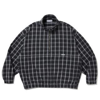 AD Processing Heavy Flannel Check Half Zip Pullover
