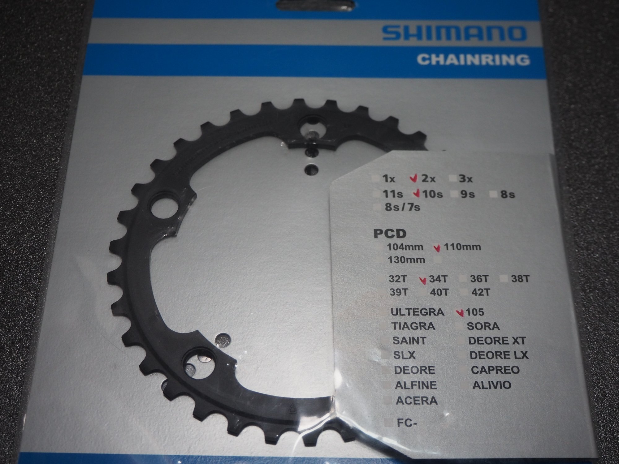 <img class='new_mark_img1' src='https://img.shop-pro.jp/img/new/icons13.gif' style='border:none;display:inline;margin:0px;padding:0px;width:auto;' />SHIMANO FC-5750 34T 