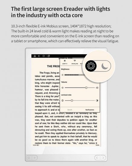 10.3インチ電子書籍リーダ Likebook Mimas T103D - GPD製品正規販売店