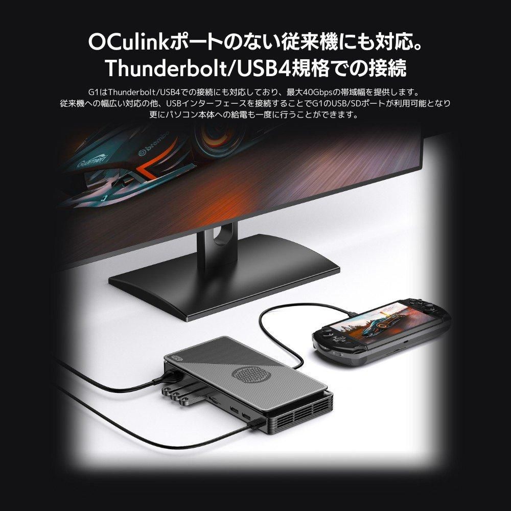 GPD G1 2024版 OCulink/USB4対応外付けGPUボックス(eGPU GPD G1 2024版 OCulink/USB4対応外付けGPUボックス(eGPU