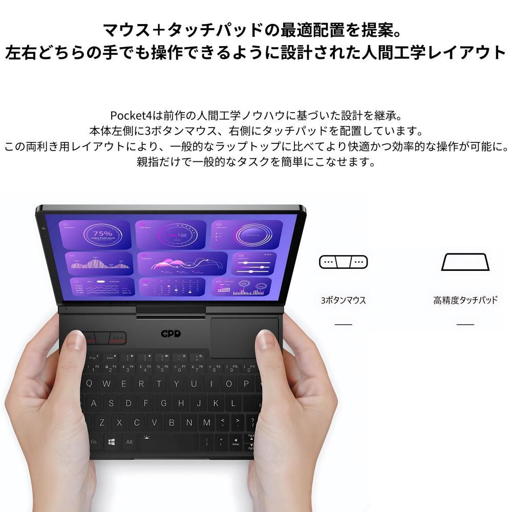 【美品】GPD Pocketセット GPD Pocket 4やGPD WIN4 2025も展示販売中！ハイビーム秋葉原店