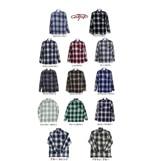 Cal top（キャルトップ） ロングスリーブ チェックシャツ 全13カラー　フランネル
