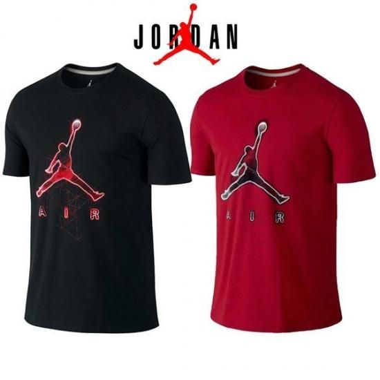 92年製　NIKE&ジャンプマンタグ　ジョーダンTシャツ　赤×黒　М 92年製 NIKE&ジャンプマンタグ ジョーダンTシャツ 赤×黒 М