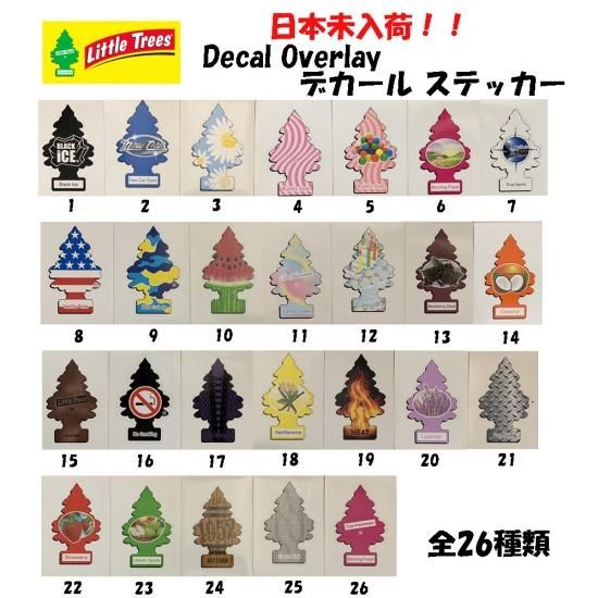 送料180円～日本未発売！ No.1エアーフレッシュナー！, リトルツリー Little Trees　ステッカー Decal Overlay　デカール  - ROOTS- International 　11000円以上お買い上げで送料無料！