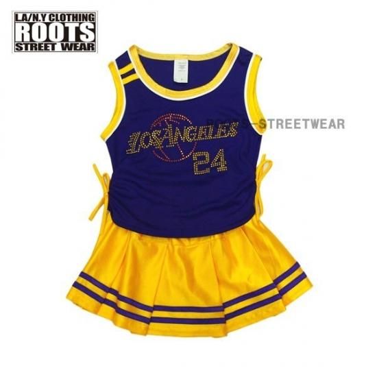 Kid S キッズ バスケット ユニフォーム ｌａロゴ パープル イエロー セットアップ For Girl Roots International