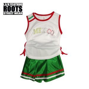 KID'S キッズ for Girl MEXICOロゴ・バスケット ユニフォーム セットアップ ホワイト
