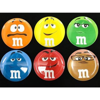 レッド・ブルー・グリーン・ブラウン・イエロー・オレンジ

M&M'S フェイスプレート　全6種類