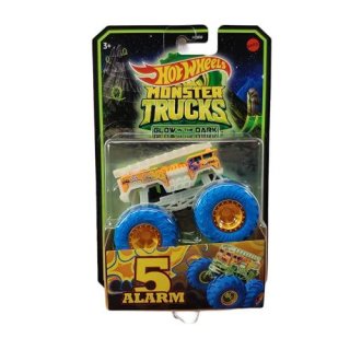日本未入荷！Hot Wheels ”Monster Trucks” Glow in The Dark 【5-Alarm】ブルー グロー 光る モンスタートラック