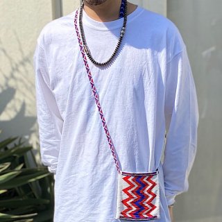 デルソル グアテマラ ビーズショルダーバッグ DEL SOL Guatemala beads Shoulder bag【ホワイト】