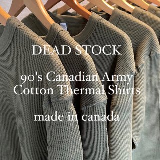 ǥåɥȥå ʥ 90ǯ åȥ󥵡ޥȥå DEADSTOCK ꡼ 90's Canadian Army Cotton Thermal Shirts